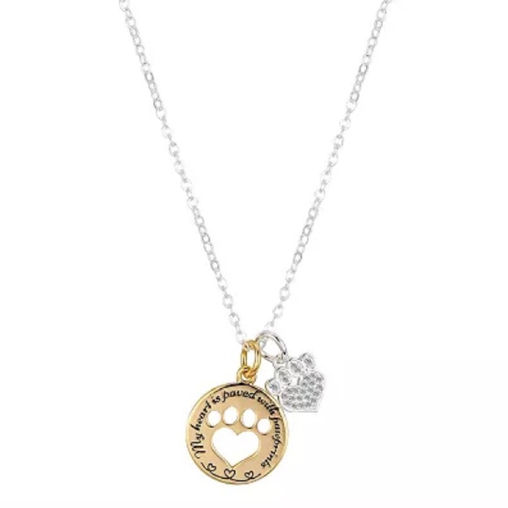UNWRITTEN Two Tone Pet Mom Necklace! - Picture 4 of 5